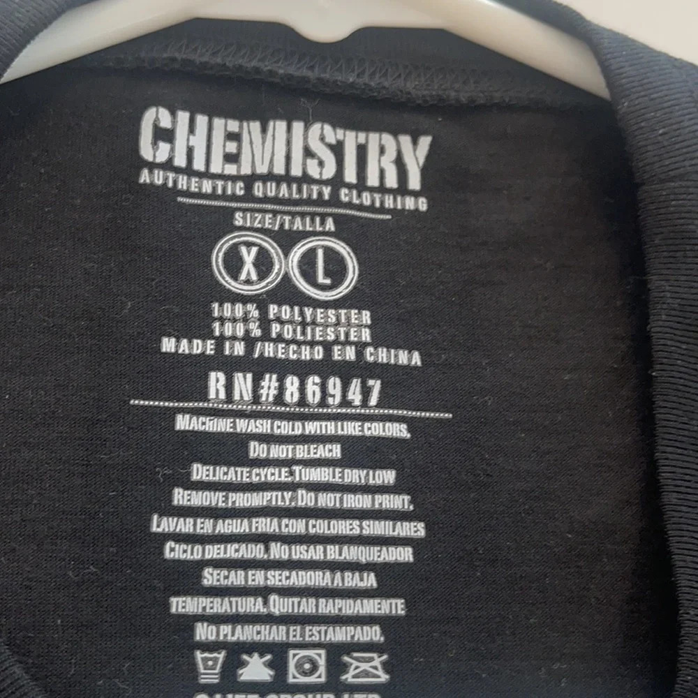 Chemistry Skull T-Shirt size XL Short Sleeve Crew Neck - Picture 8 of 14